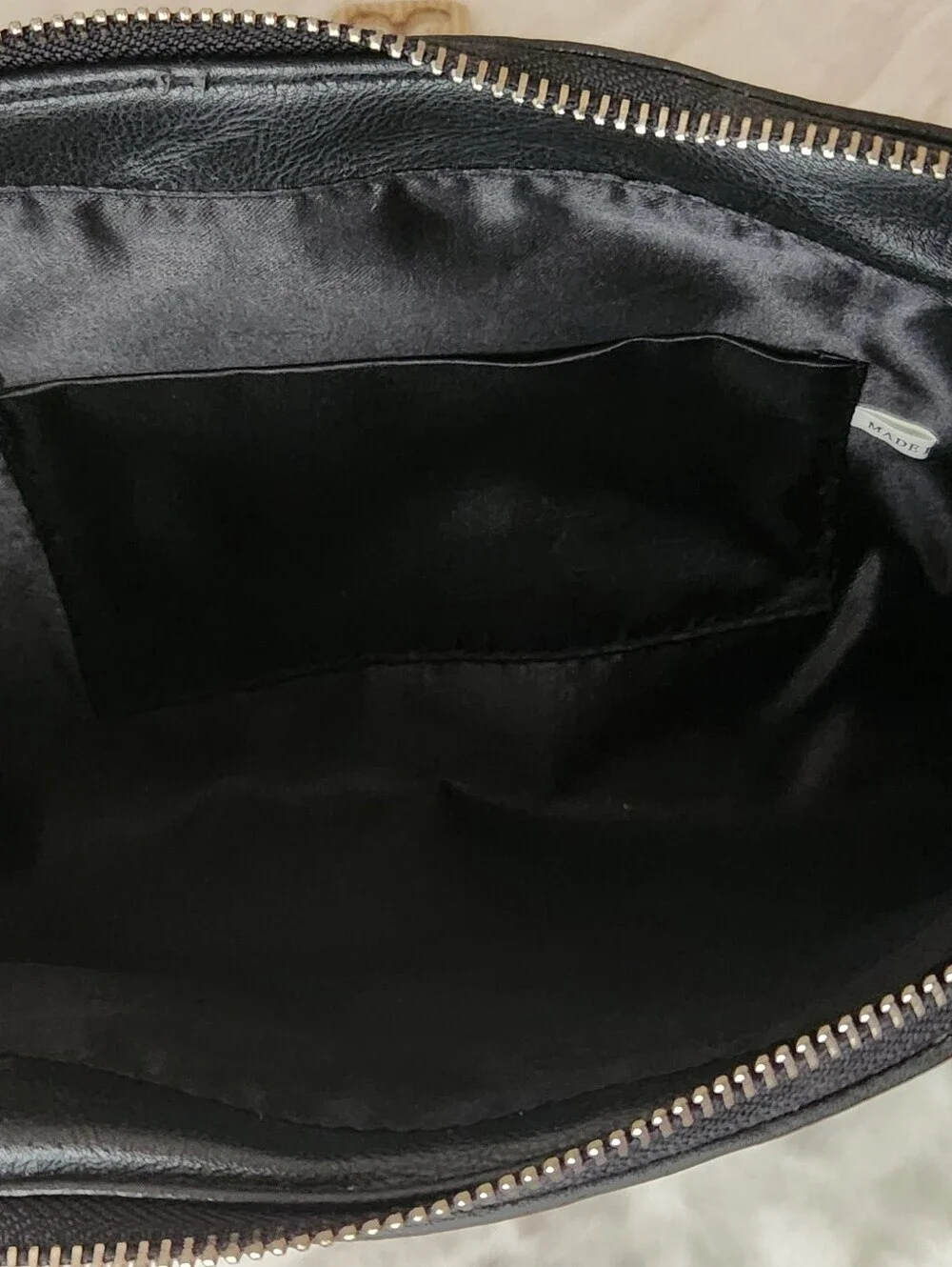 Black Studded Clutch with Gold Accent
